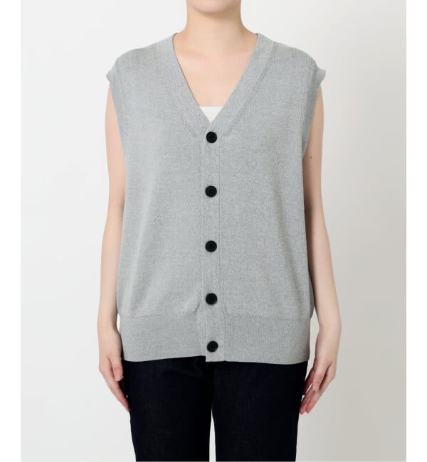 SLOBE IENA「《WEB限定/追加》総針Vネック ニットベスト」|ベスト・ジレ|