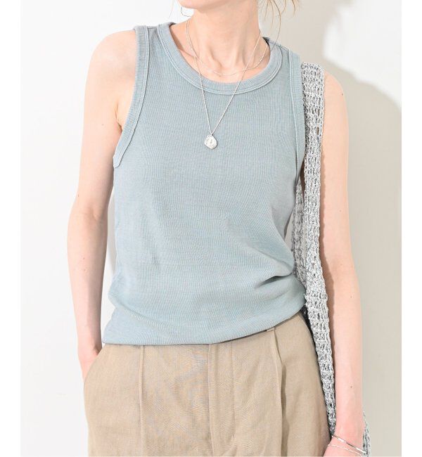 SLOBE IENA「《追加》コットンテレコアメスリ」|タンクトップ|