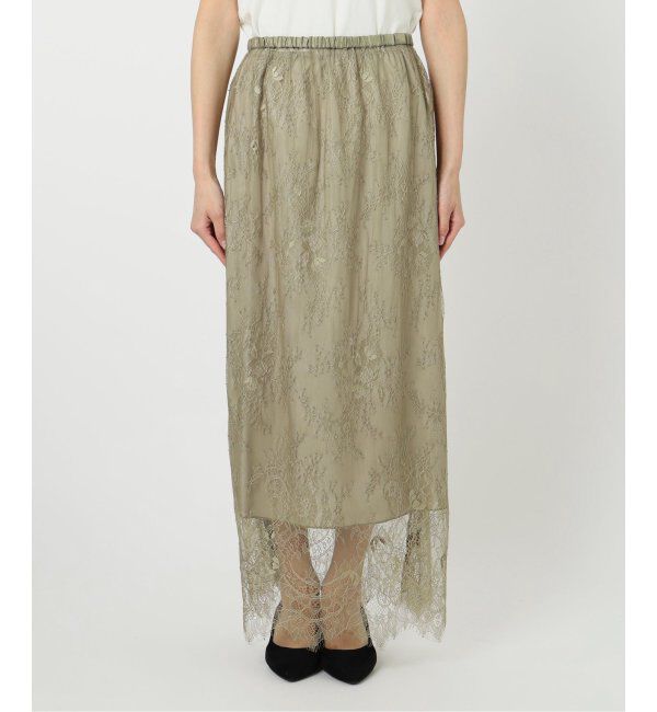 SLOBE IENA「スリップレースイージースカート」|スカート|