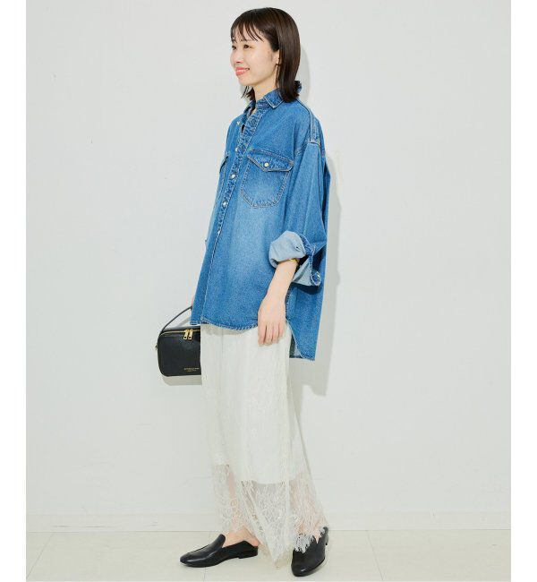 SLOBE IENA「スリップレースイージースカート」|スカート|