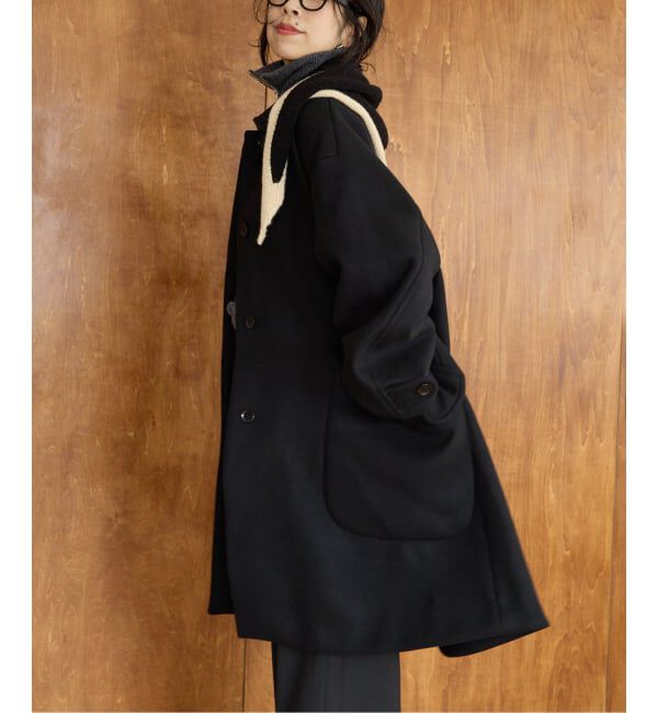 IENA LA BOUCLE「IENA LA BOUCLE ハードメルトンスタンドネックコート」|その他|
