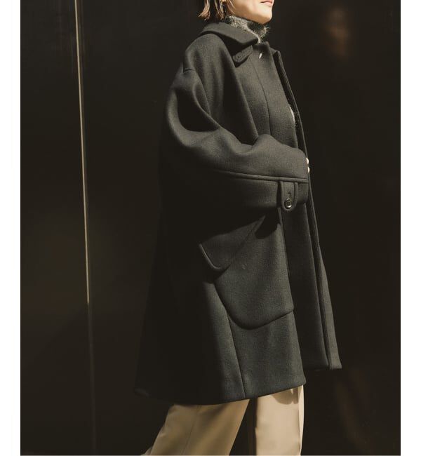 IENA LA BOUCLE「IENA LA BOUCLE ハードメルトンスタンドネックコート」|その他|