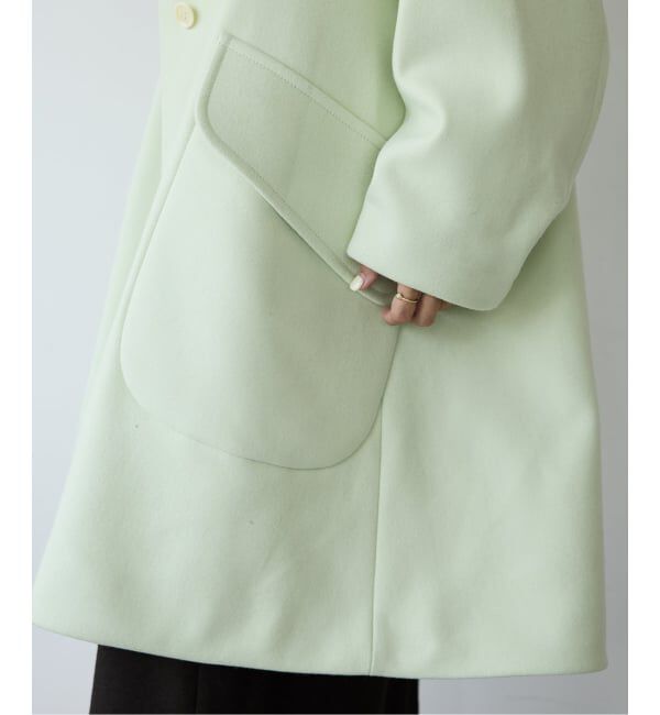 IENA LA BOUCLE「IENA LA BOUCLE ハードメルトンスタンドネックコート」|その他|