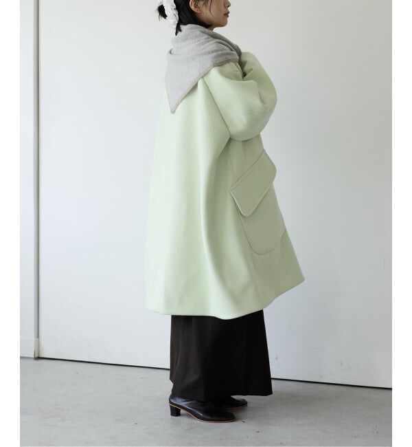 IENA LA BOUCLE「IENA LA BOUCLE ハードメルトンスタンドネックコート」|その他|
