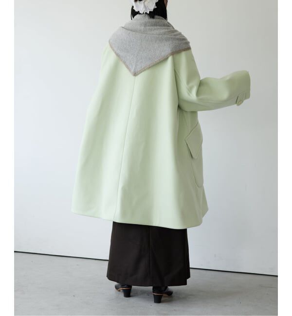 IENA LA BOUCLE「IENA LA BOUCLE ハードメルトンスタンドネックコート」|その他|