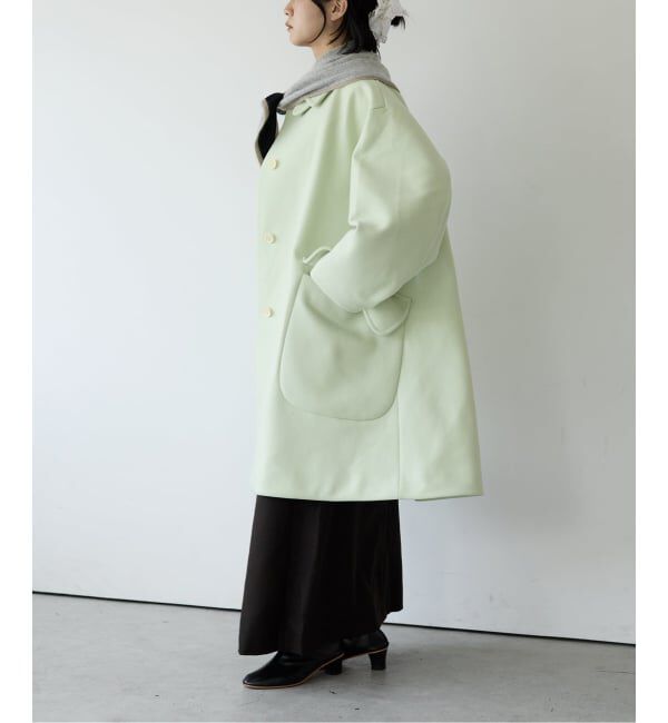 IENA LA BOUCLE「IENA LA BOUCLE ハードメルトンスタンドネックコート」|その他|