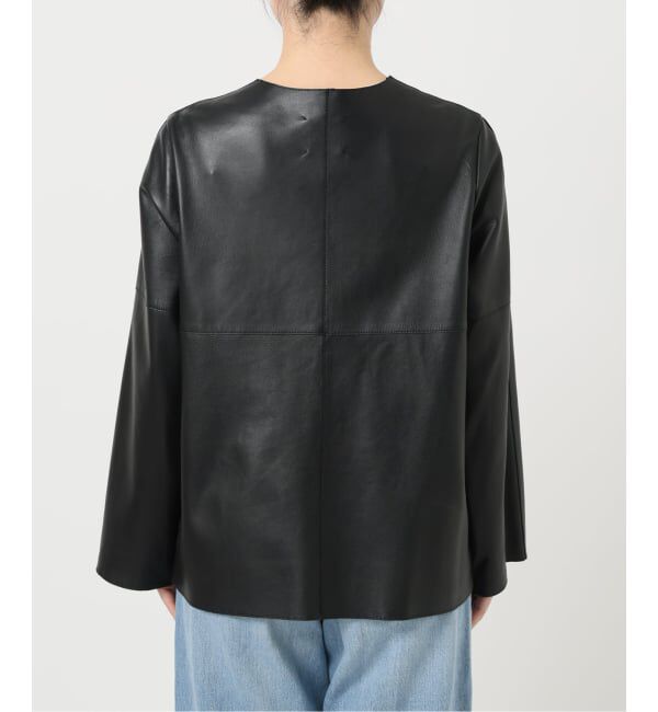 IENA LA BOUCLE「《追加予約》IENA LA BOUCLE SHEEPレザージャケット」|ノーカラージャケット|