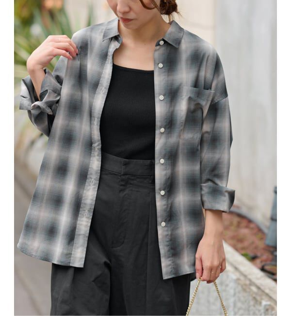 JOURNAL STANDARD relume「オーガニックコットンミックスオンブレチェック」|シャツ・ブラウス|