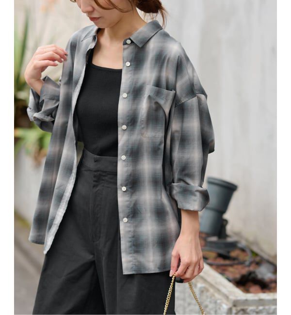 JOURNAL STANDARD relume「オーガニックコットンミックスオンブレチェック」|シャツ・ブラウス|