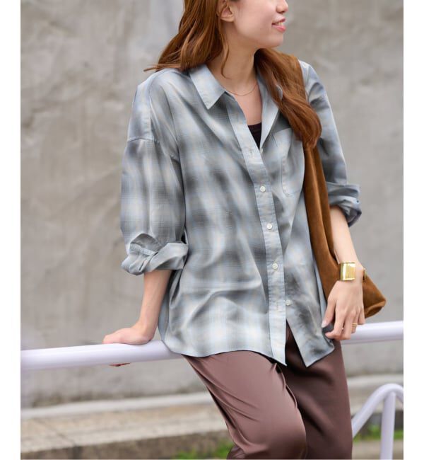 JOURNAL STANDARD relume「オーガニックコットンミックスオンブレチェック」|シャツ・ブラウス|