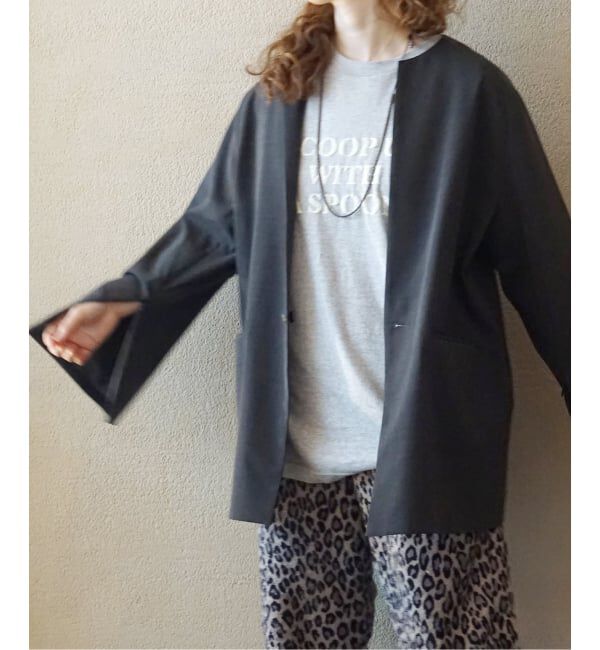 journal standard luxe「【Ginny's 】JK」|ノーカラージャケット|グレー