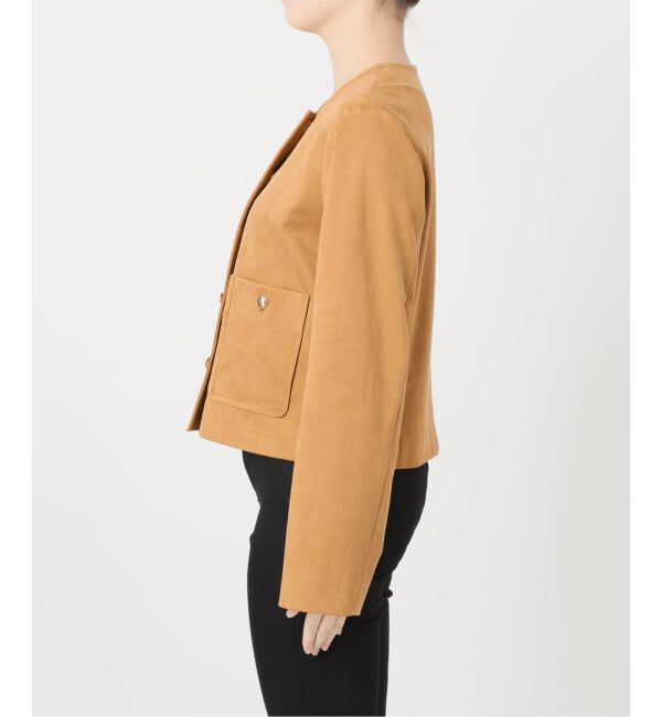 JOURNAL STANDARD「フェイクスエードノーカラージャケット」|ノーカラージャケット|