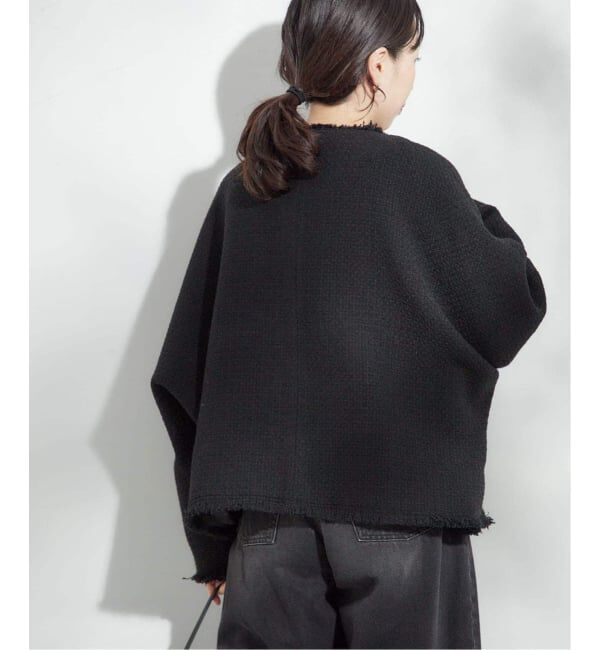 journal standard L'essage「《追加5》【金子綾さん着用】GIOLICATWEED ドルマンジャケット」|ノーカラージャケット|