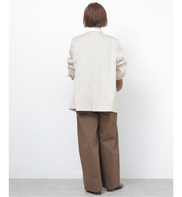 JOURNAL STANDARD relume「ダブルフロントノーカラージャケット」|ノーカラージャケット|