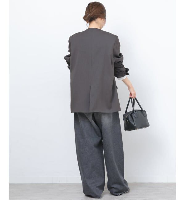 JOURNAL STANDARD relume「ダブルフロントノーカラージャケット」|ノーカラージャケット|