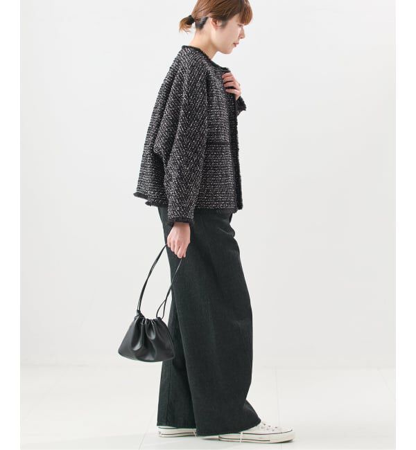journal standard L'essage「【一部店舗＆WEB限定】GIOLICATWEED ドルマンジャケット 3」|ノーカラージャケット|