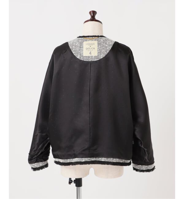 journal standard L'essage「【一部店舗＆WEB限定】GIOLICATWEED ドルマンジャケット 3」|ノーカラージャケット|