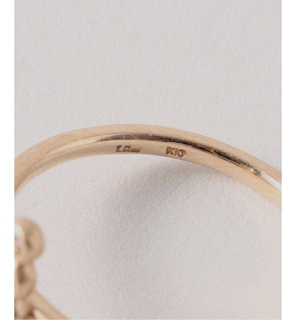 Lilas by Spick&Span「ブラウンダイヤクロスリング K10」|リング|