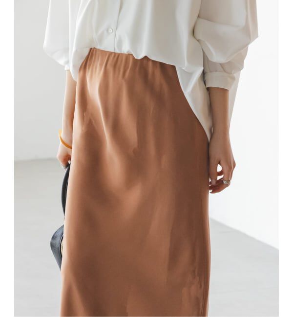 NOBLE「《追加2》キュプラナローAラインスカート」|スカート|