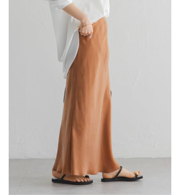 NOBLE「《追加2》キュプラナローAラインスカート」|スカート|