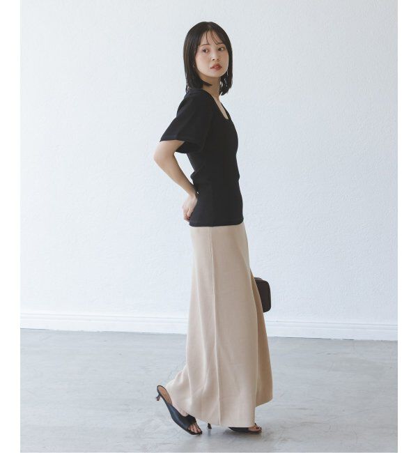 NOBLE「BY MALENE BIRGER/バイマレーネビルガー リブUネックTEE」|Tシャツ・カットソー|