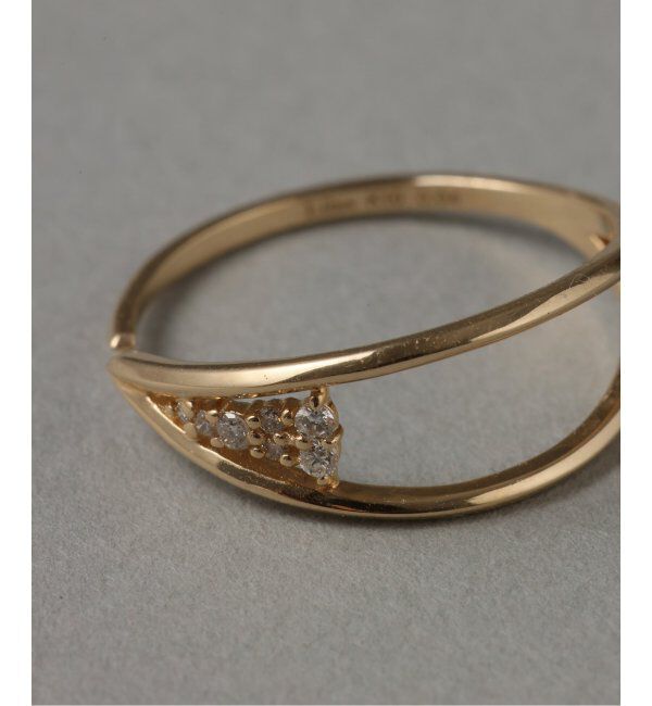 Lilas by Spick&Span「V型フォークダイヤリング K10」|リング|