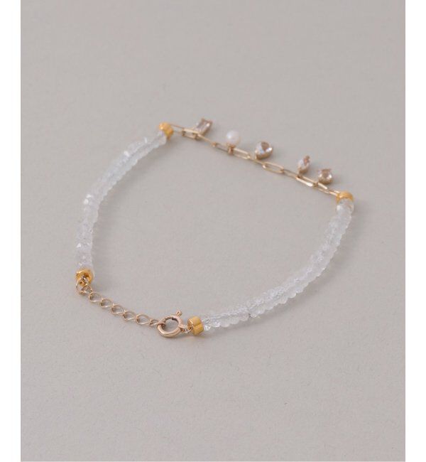 Lilas by Spick&Span「トパーズビーズチェーンモチーフブレスレット K10」|ブレスレット・バングル|