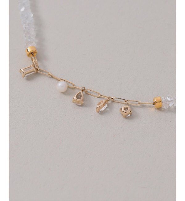 Lilas by Spick&Span「トパーズビーズチェーンモチーフブレスレット K10」|ブレスレット・バングル|