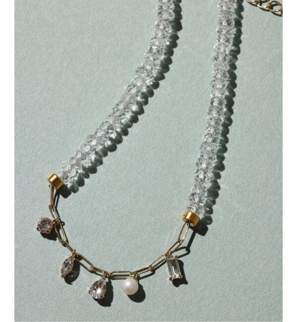 Lilas by Spick&Span「トパーズビーズチェーンモチーフブレスレット K10」|ブレスレット・バングル|