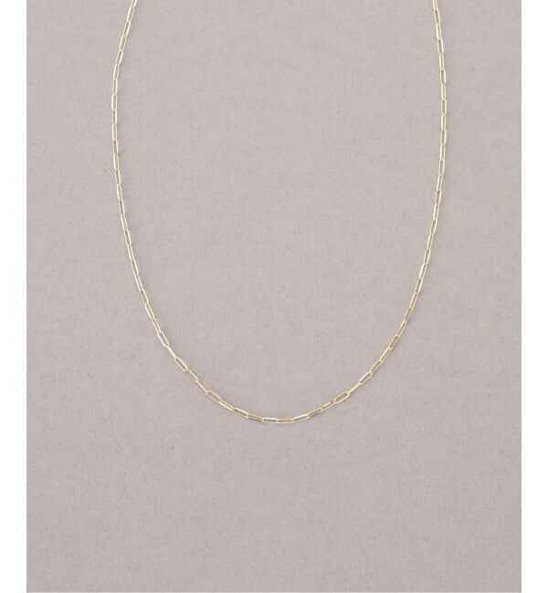 Lilas by Spick&Span「ヘキサゴンモチーフペーパークリップチェーン45cmネックレス K10」|ネックレス|