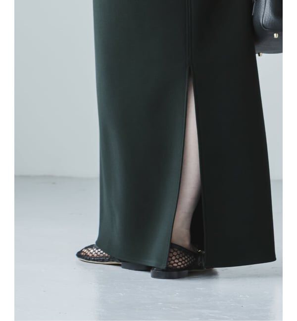 NOBLE「《追加》【洗える】コンフォートジャージーライクタイトスカート 5」|スカート|