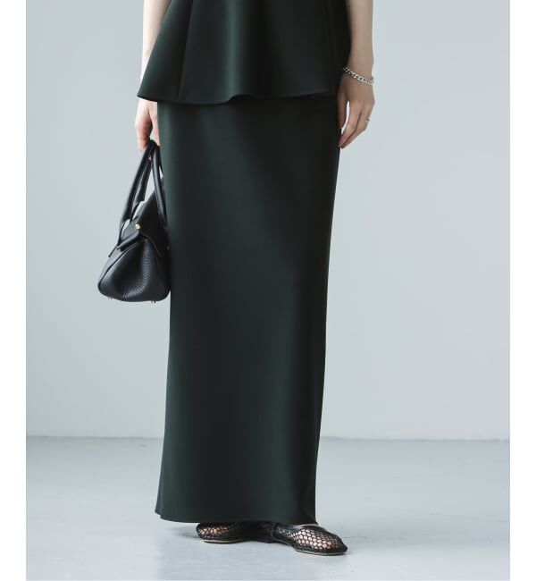 NOBLE「《追加》【洗える】コンフォートジャージーライクタイトスカート 5」|スカート|