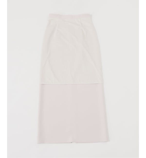 NOBLE「《追加》【洗える】コンフォートジャージーライクタイトスカート 5」|スカート|