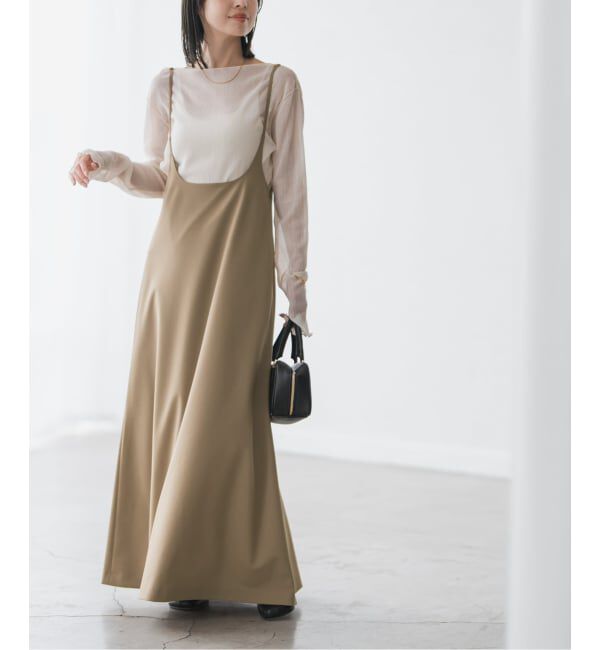 NOBLE「キャミストラップフレアスカート」|ワンピース|