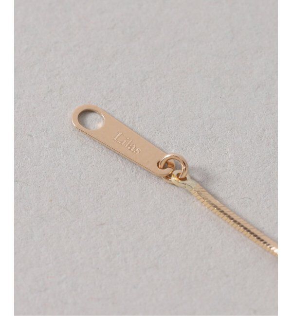 Lilas by Spick&Span「スタッドチェーンネックレス K18」|ネックレス|