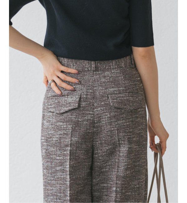 NOBLE「ライトツイードスラックスパンツ」|スラックス|