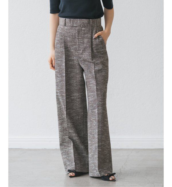 NOBLE「ライトツイードスラックスパンツ」|スラックス|