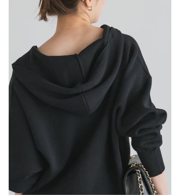 NOBLE「《追加》接結タック編みフードプルオーバー」|ニット・セーター|