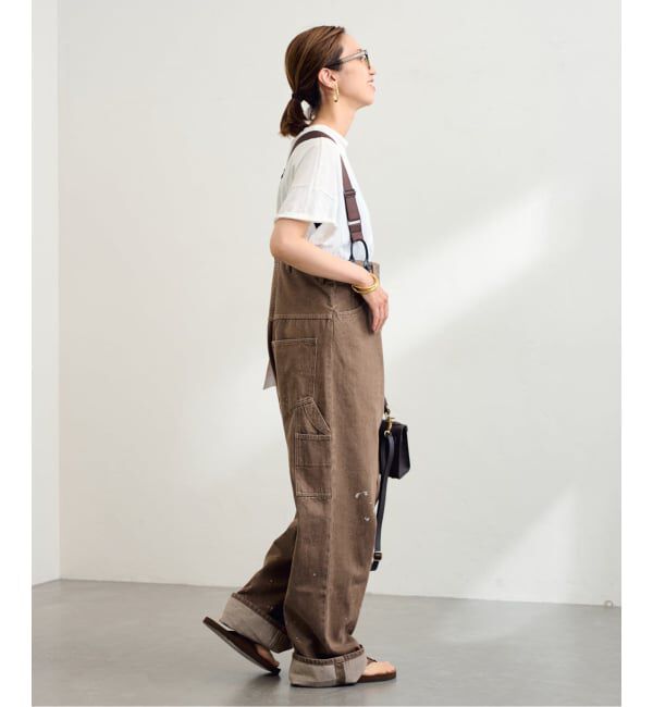 FRAMeWORK「PAYDAY /ペイデイ サスペンダー付きペイント加工デニム」|デニム|