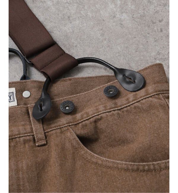 FRAMeWORK「PAYDAY /ペイデイ サスペンダー付きペイント加工デニム」|デニム|