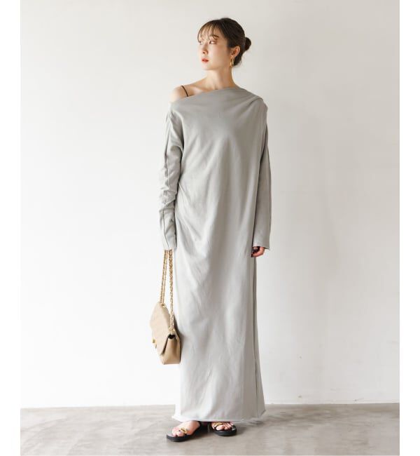 NOBLE「《NOBLE別注》GREYCHORD/グレーコード タックギャザーワンピース」|ワンピース|