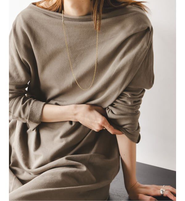 NOBLE「《NOBLE別注》GREYCHORD/グレーコード タックギャザーワンピース」|ワンピース|