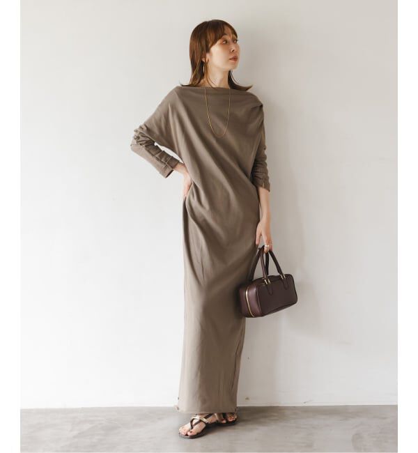 NOBLE「《NOBLE別注》GREYCHORD/グレーコード タックギャザーワンピース」|ワンピース|