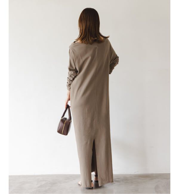 NOBLE「《NOBLE別注》GREYCHORD/グレーコード タックギャザーワンピース」|ワンピース|