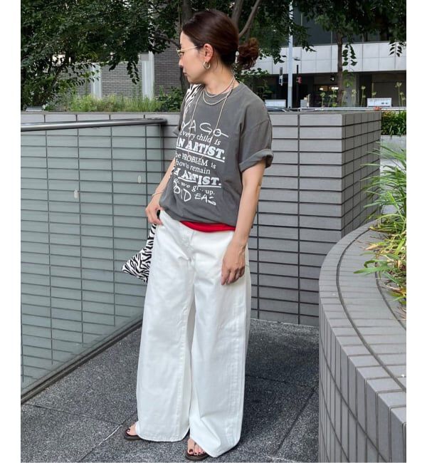 FRAMeWORK「YA GOOD IDEAS &times; KIBITZ HANDWKS MESSAGE TSHIRT」|Tシャツ・カットソー|