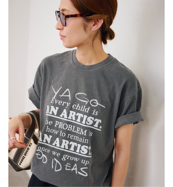 FRAMeWORK「YA GOOD IDEAS &times; KIBITZ HANDWKS MESSAGE TSHIRT」|Tシャツ・カットソー|