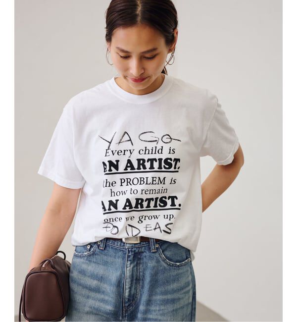 FRAMeWORK「YA GOOD IDEAS &times; KIBITZ HANDWKS MESSAGE TSHIRT」|Tシャツ・カットソー|