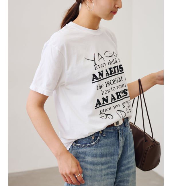 FRAMeWORK「YA GOOD IDEAS &times; KIBITZ HANDWKS MESSAGE TSHIRT」|Tシャツ・カットソー|