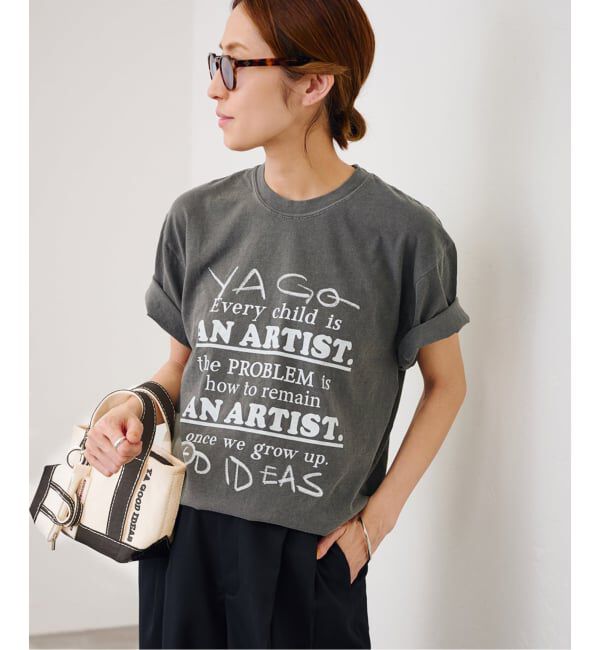 FRAMeWORK「YA GOOD IDEAS &times; KIBITZ HANDWKS MESSAGE TSHIRT」|Tシャツ・カットソー|