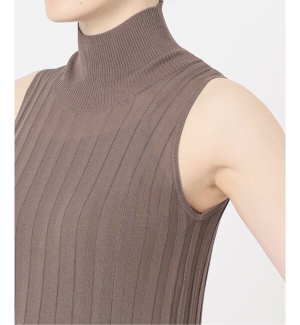 NOBLE「【NOBLE&times;L'AUBE BLANC】シアーワイドリブニットワンピース」|ワンピース|